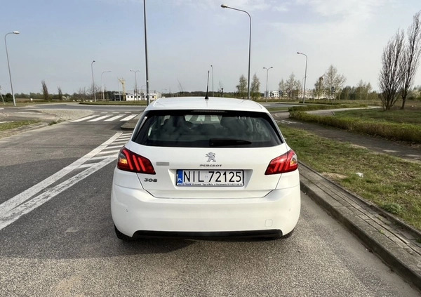 Peugeot 308 cena 48500 przebieg: 98000, rok produkcji 2018 z Iława małe 106